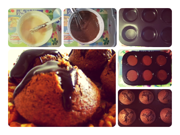 চকোলেট ওয়ালনাট কাপকেক