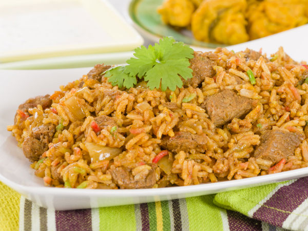 কাশ্মীরি মিষ্টি মটন বিরিয়ানি 