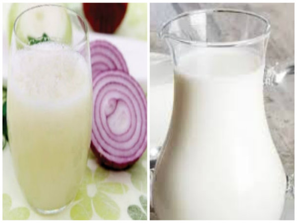 পেঁয়াজের রস ও দুধ