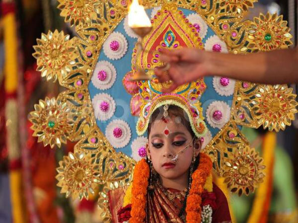 কুমারী পূজাঃ মহাষ্টমী