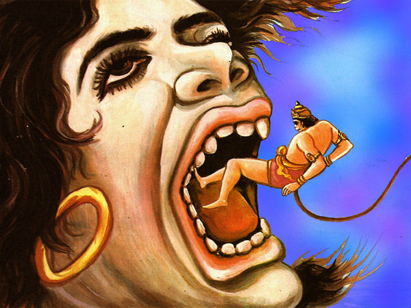 ৩. যুদ্ধরত হনুমানজি: