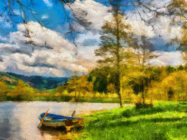 ১. নদীর ছবি: