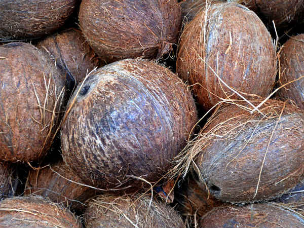 ৫. পুজোর ঘরে ছোট নারকেল: