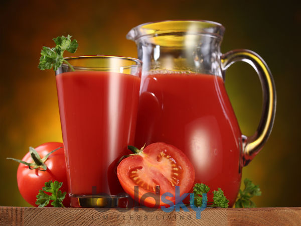 টমেটোর রস লাগান