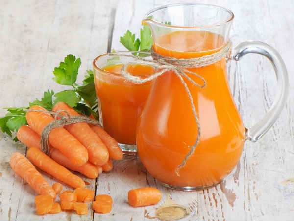 ১) গাজরের জুসের মাস্ক