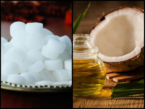 নারকেল তেল এবং কর্পূর