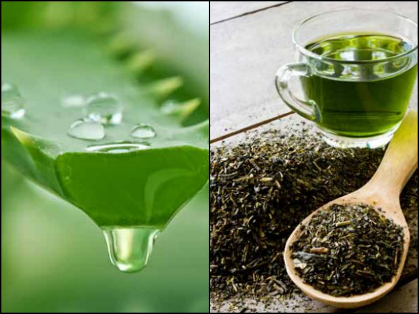 অ্যালোভেরা ও গ্রিন টি
